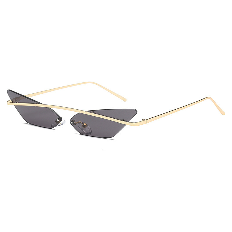 2020 New Arrivals Designer Fashion Small Rimless Metal Butterfly Sun Glasses Stainless Steel Mirror Women Men Shades Sunglasses