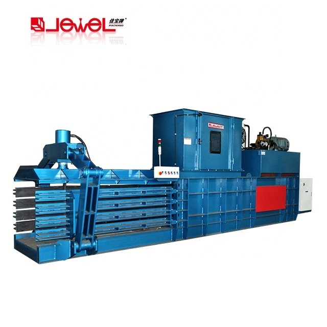 JEWEL horizontal Baler high quality corrugated Paper Baling Machine cardboard strapping compress machine