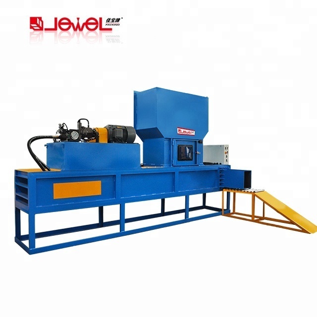 JEWEL Brand Factory Supply horizontal hydraulic alfalfa hay straw sawdust baling press baler bagging machine