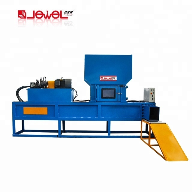 JEWEL Brand Factory Supply horizontal hydraulic alfalfa hay straw sawdust baling press baler bagging machine