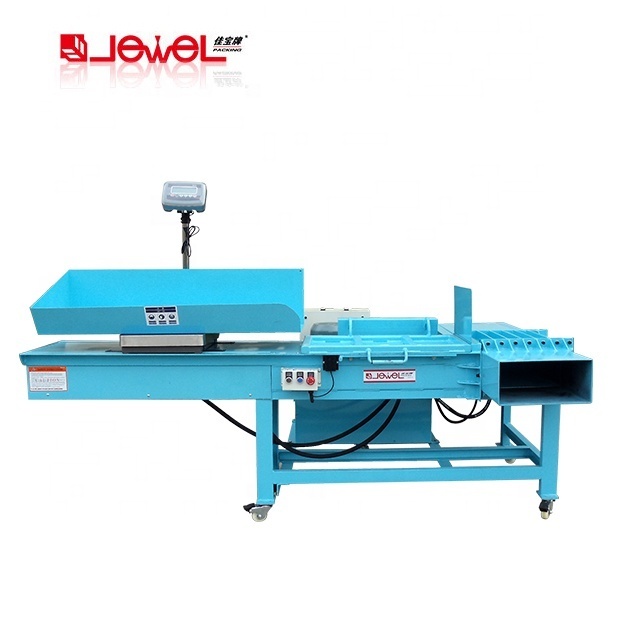 Factory-direct Constant weight pressing machine wiping rags Baling Press 10kg bale weight with Weighing Device