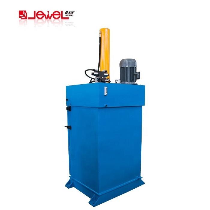 China Hydraulic Scrap Used Oil Drum Crusher/Jewel 55 Gallon Metal Drum Baler for Oil Barrel (up to 235L)