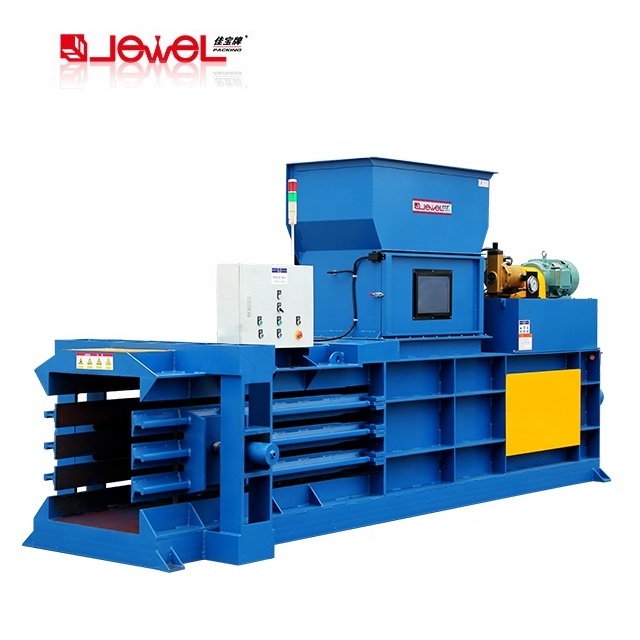 JEWEL horizontal Baler high quality corrugated Paper Baling Machine cardboard strapping compress machine