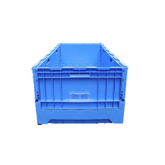 JOIN Hot Sale Foldable Plastic Crates Packaging Storage  Collapsible Plastic Moving Box Stackable Foldable Box