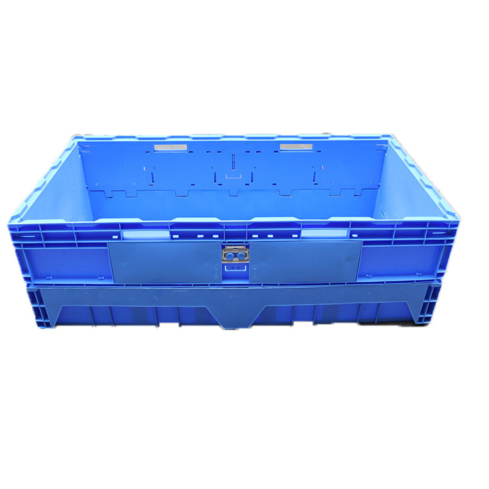 JOIN Hot Sale Foldable Plastic Crates Packaging Storage  Collapsible Plastic Moving Box Stackable Foldable Box