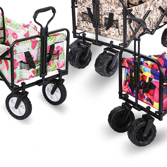 Heavy Duty Collapsible folding wagon garden cart outdoor Utility wagon cart foldable wagon for camping