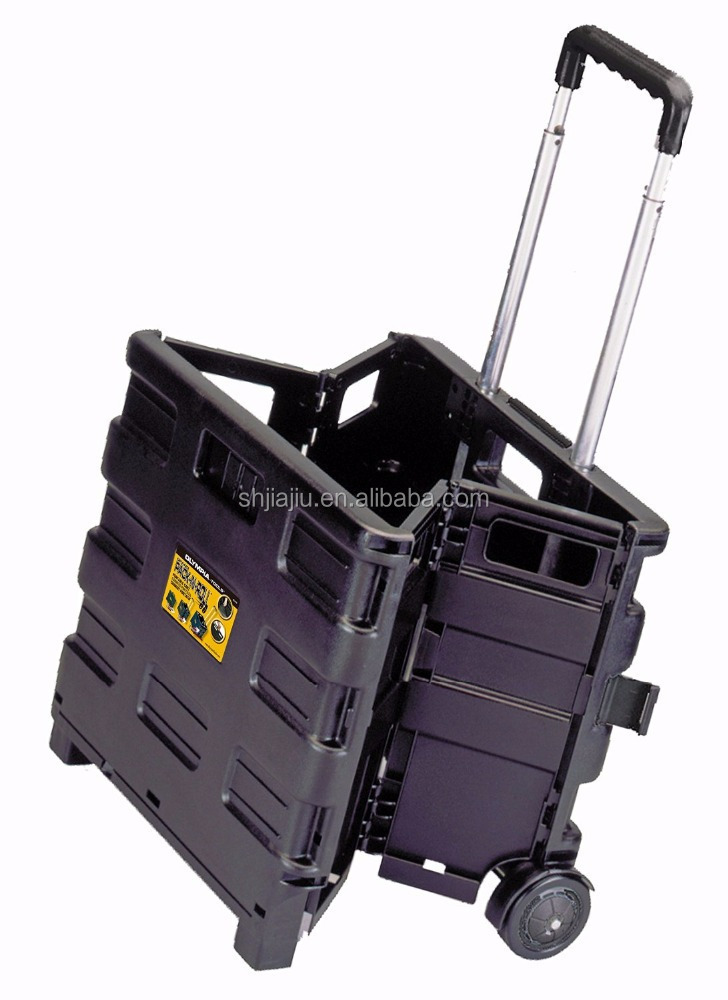 JOIN 41L High Quality Foldable Trolley Cart Supermarket Foldable Shopping Cart Practical Daily Shopping Cart With Seat & Handle