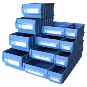 JOIN Warehouse Industrial High Quality  Plastic Stackable Storage Shelf Bins Plastic Portable Boxes For Spare Parts