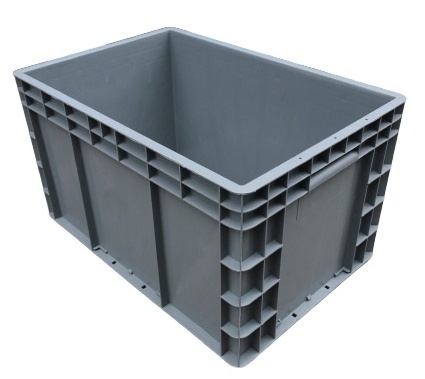 JOIN EU Heavy Plastic Stackable Turnover Box Plastic Turnover Crate Straight Wall Container Shipping Crates Customize Color Logo