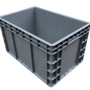 JOIN EU Heavy Plastic Stackable Turnover Box Plastic Turnover Crate Straight Wall Container Shipping Crates Customize Color Logo