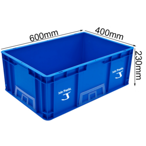 JOIN Injection Plastic Bin Stackable Turnover Boxes Moving Industrial Tool Logistics Warehouse Storage Box Plastic Crate