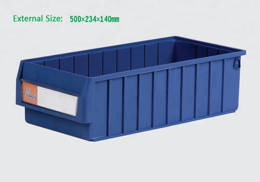 JOIN Warehouse Industrial High Quality  Plastic Stackable Storage Shelf Bins Plastic Portable Boxes For Spare Parts