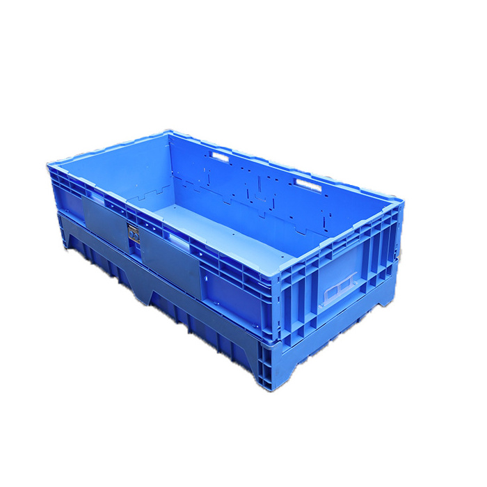 JOIN Hot Sale Foldable Plastic Crates Packaging Storage  Collapsible Plastic Moving Box Stackable Foldable Box