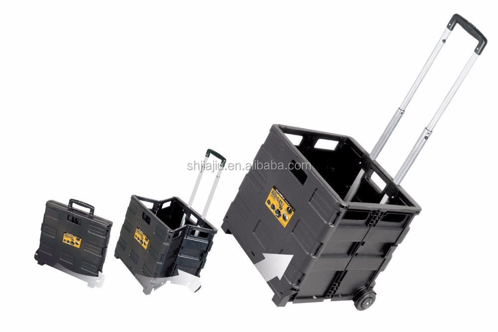 JOIN 41L High Quality Foldable Trolley Cart Supermarket Foldable Shopping Cart Practical Daily Shopping Cart With Seat & Handle