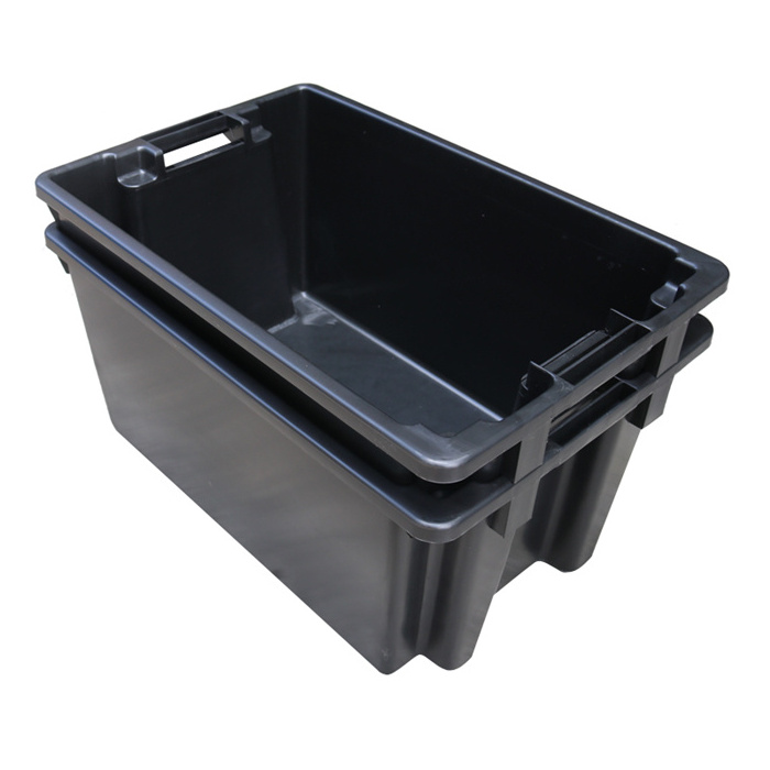 JOIN Eco-friendly Black Plastic Nest Storage box  black plastic bins with lids