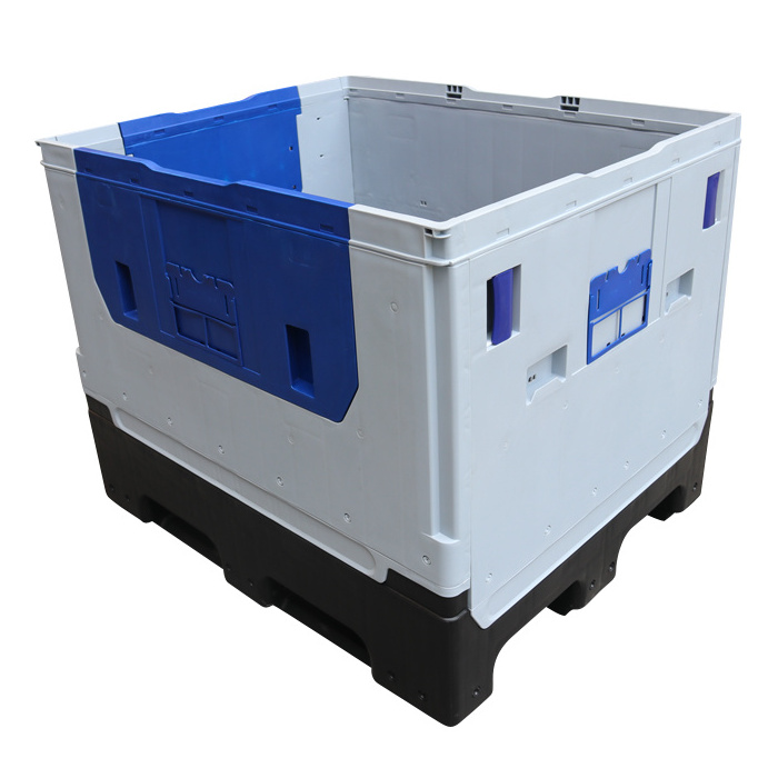 JOIN Large Pallet Box Plastic Collapsible Pallet Bulk Liquid Packaging Storage Tubs with Lid Pallet Box Available With Drop Door