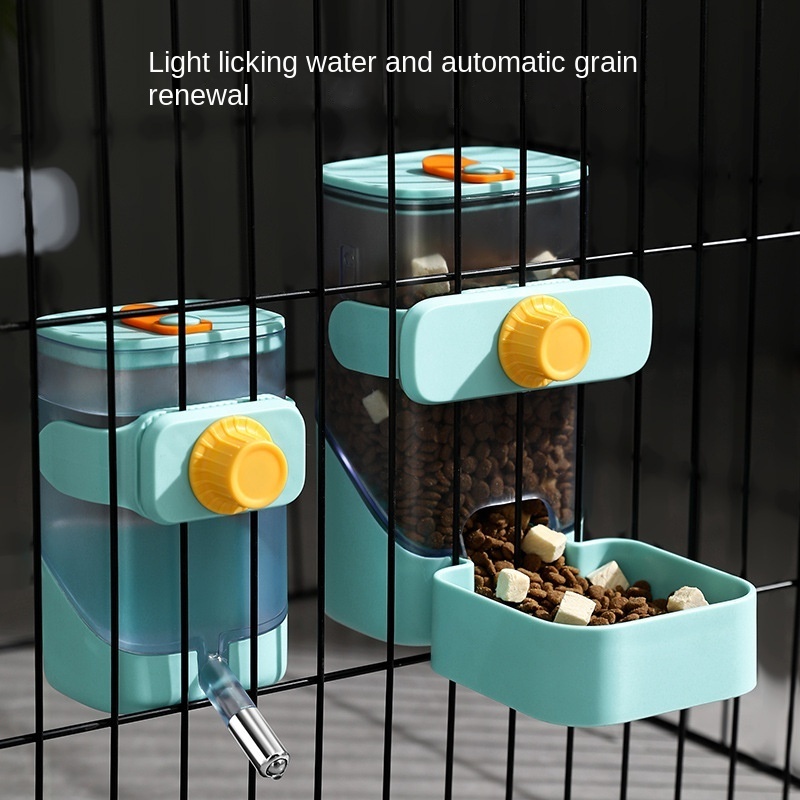 automatic hanging cage type water fountain hanging cage water dispenser automatic pet feeder dog suit pet supplies