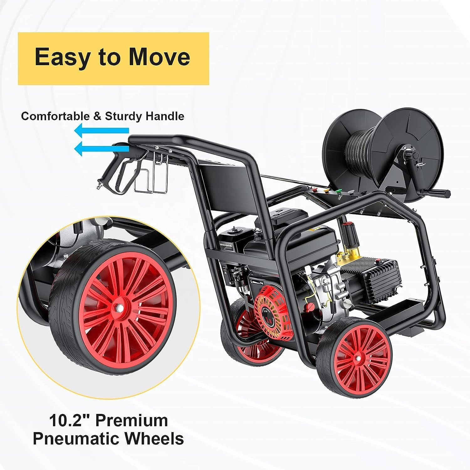 Gasoline high pressure power Cleaner Metal Head Power washer cleaning machine