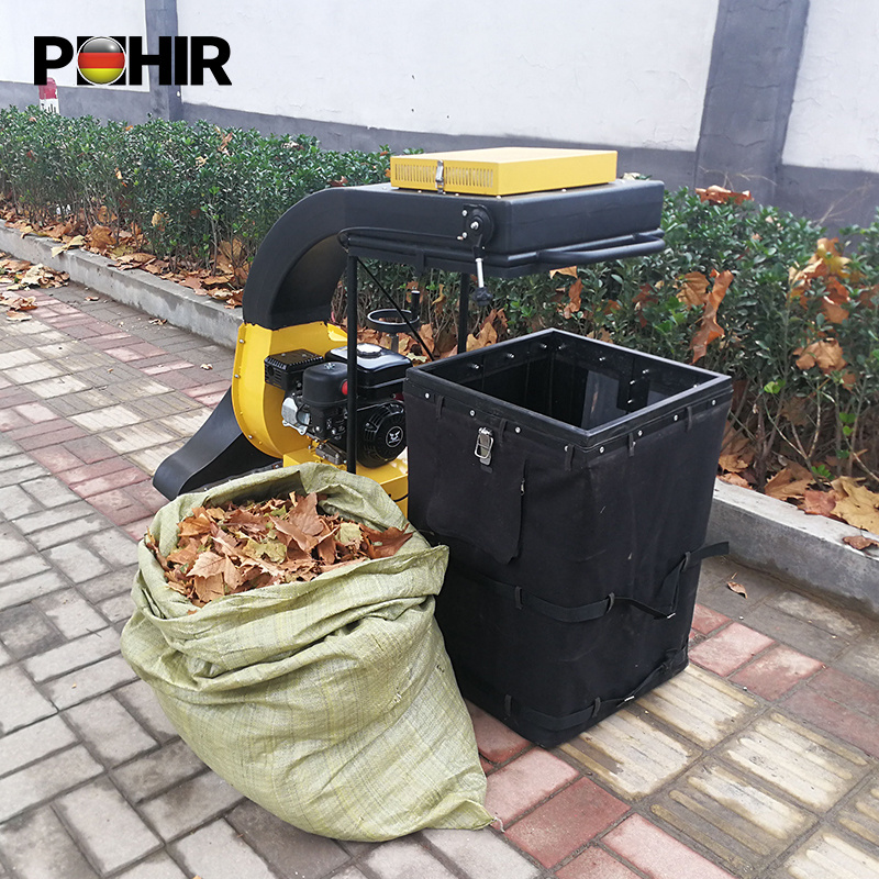 POHIR-T2 Walk Behind Hand Sweeper Machine Vacuum Leaf Cleaner Pavement Sweeper High Quality Garden Grass Clean The Machine