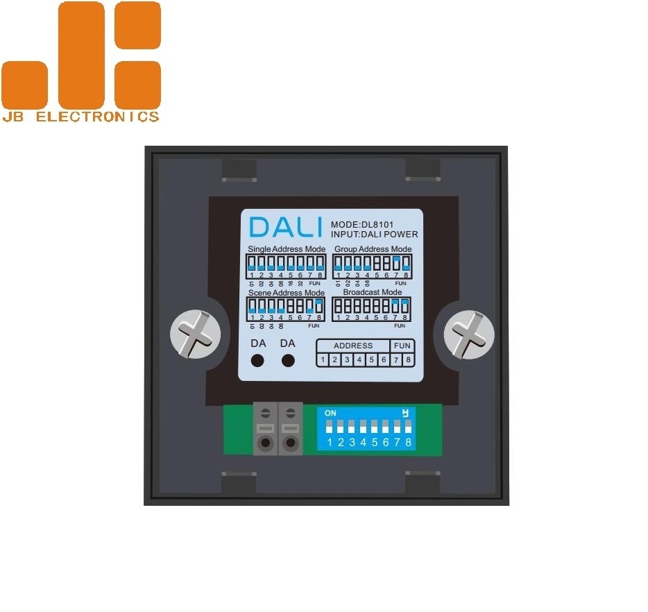 DL8603 Glass Panel 3CH LED Lighting DALI Touch Dimmer LED Dimmer Switch