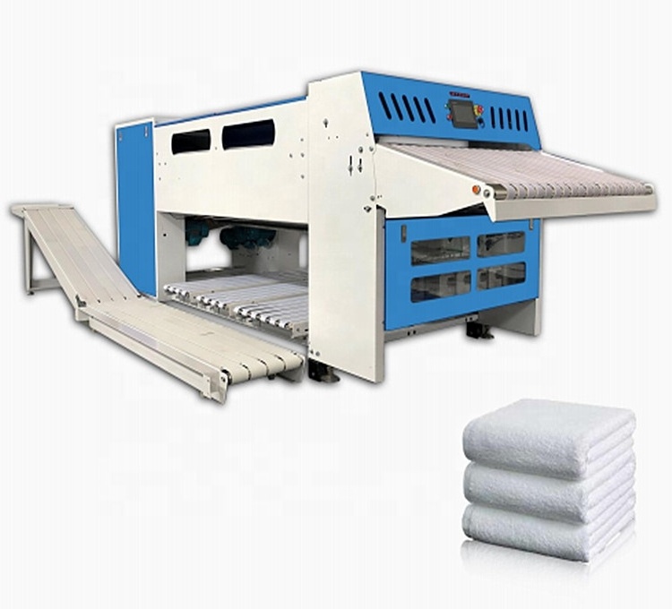 High performance bath towel auto folding machine commercial laundry equipment cotton face towel folder