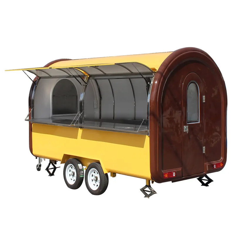 JX-FR350W Mobile kitchen cart used mobile kitchen trailers food cart manufacturer mobile kitchen caravan