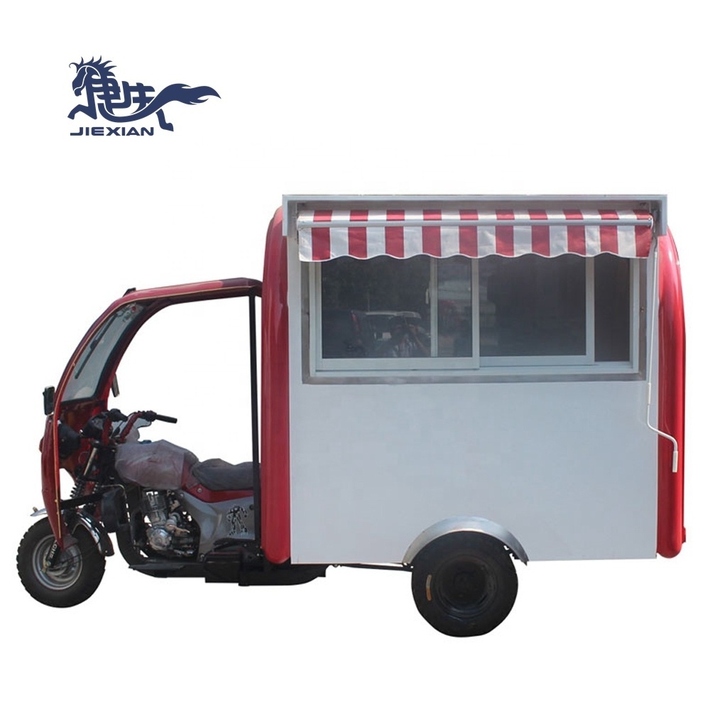 Mobile Food Cart Outdoor Kiosk Juice Cart Moto Food Truck