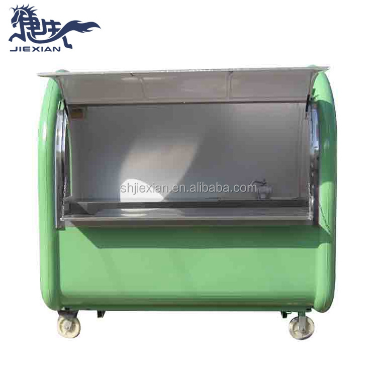 JX-FR220A french fries kiosk bbq food cart for sale/ ice cream cart fast food kiosk