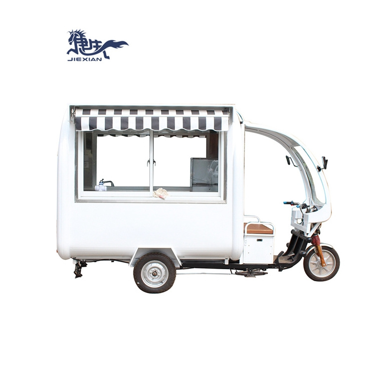 JX-FR220GH Shanghai Jiexian Hot dog food cart/ Retro Coffee bike /street mobile coffee trike shop