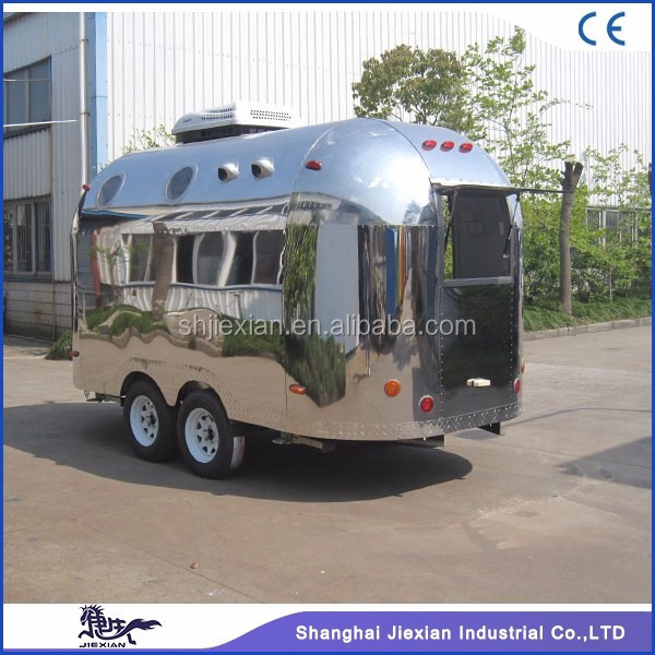 JX-BT400 Mini Camper Trailer/Food Catering Mobile Stainless Steel Food Truck