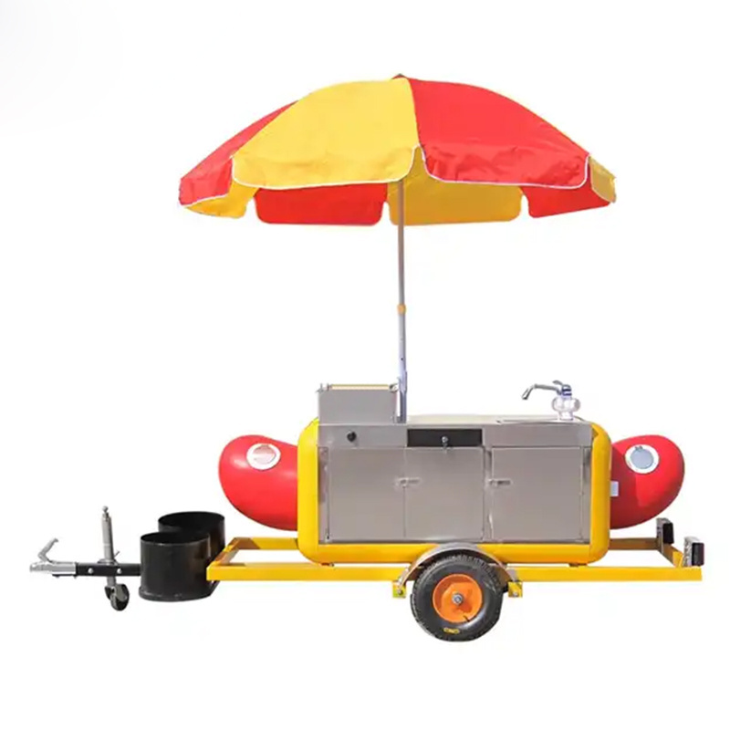 Shanghai JX-HS230 custom enclosed hot dog cart umbrellas for sale