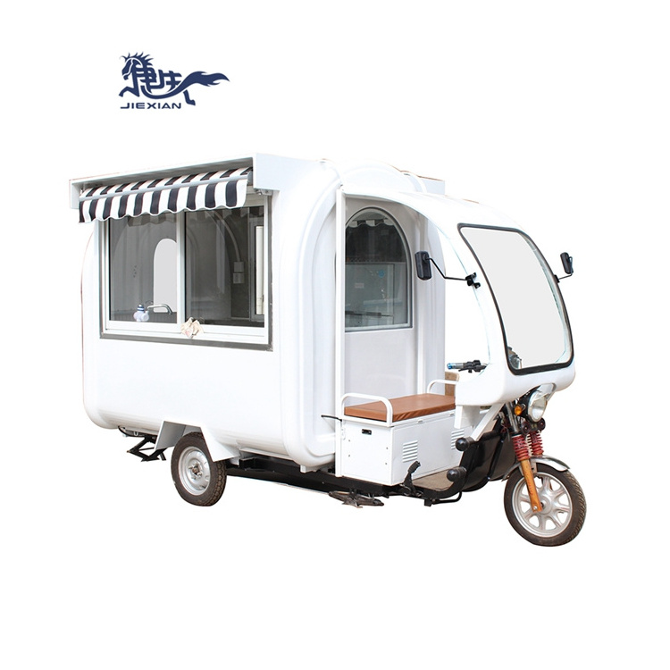 JX-FR220GH Shanghai Jiexian Hot dog food cart/ Retro Coffee bike /street mobile coffee trike shop