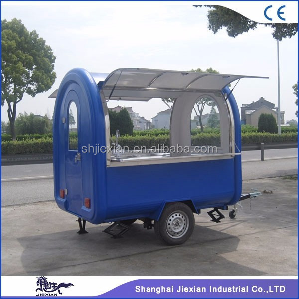 JX-FR220J Shanghai Jiexian mobile bar trailers shaved ice cart food truck for sale europe