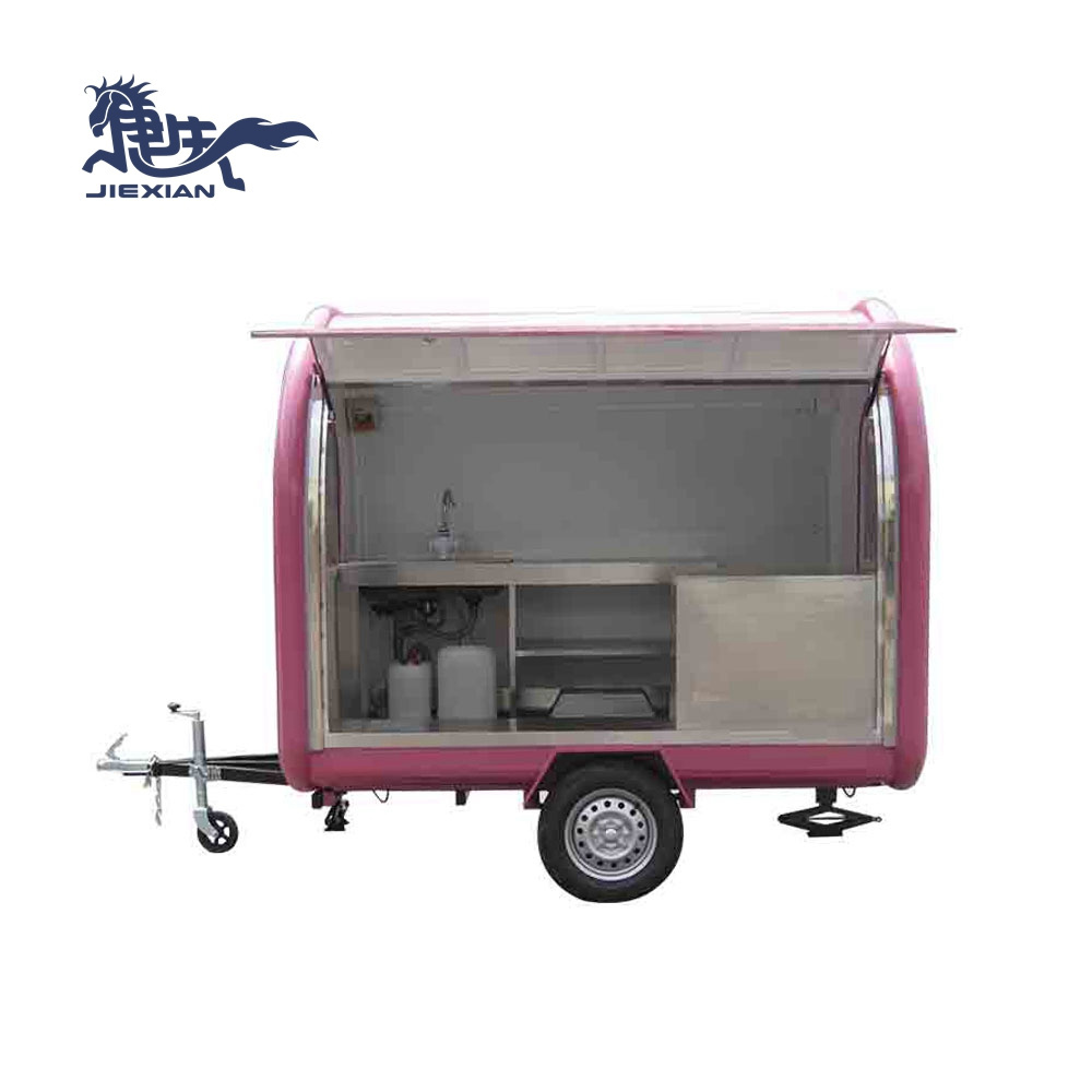 JX-FR250W mobile bar trailers mobile food trailer food wagon mobile food cart for sale philippines