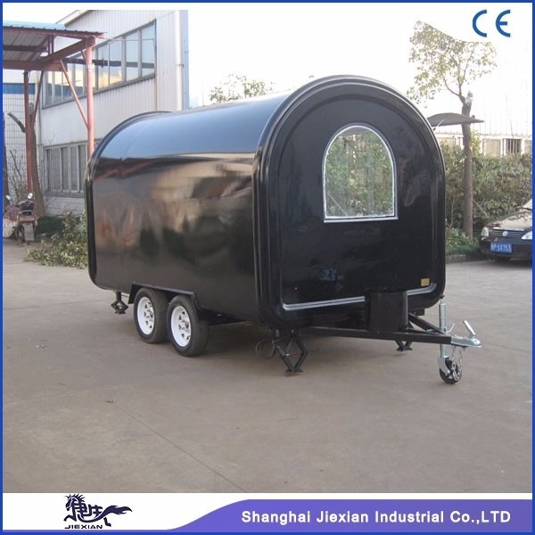 JX-FR350W Fiberglass street fast food trailer/mobile coffee truck/hamburger van for sale