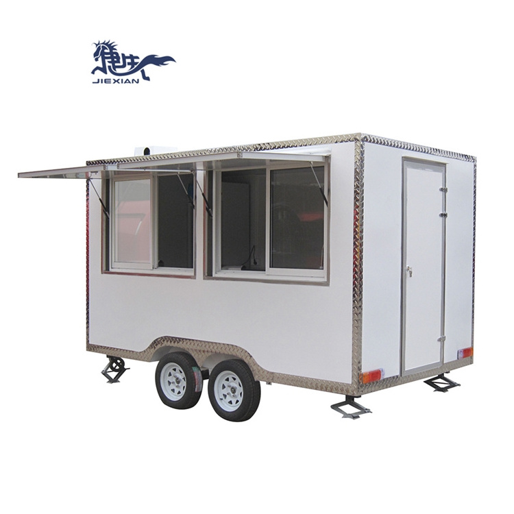 JX-FS350 Customized beer bar fast food trucks mobile food trailer for sale