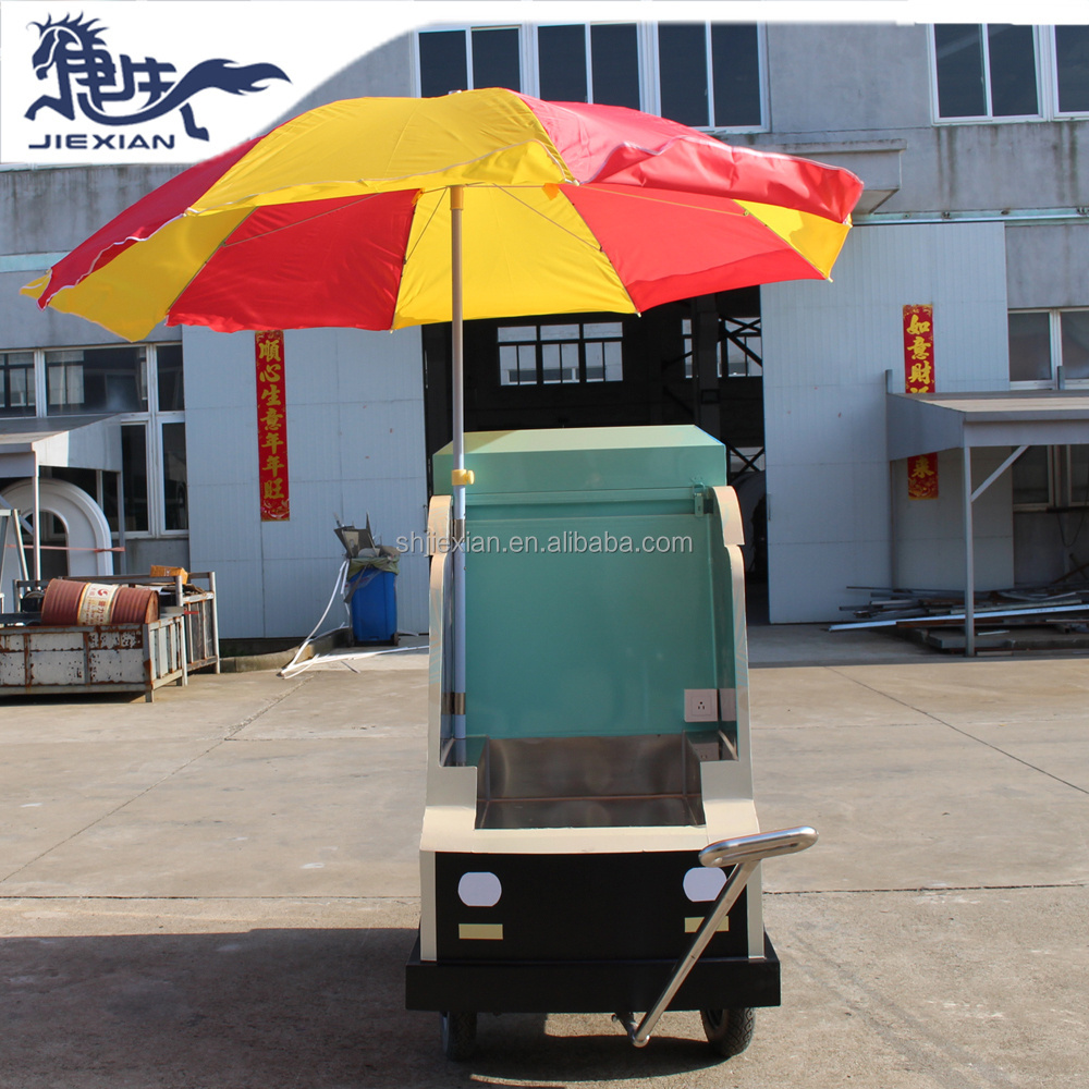 JX-FK172 Snow Cone Cart Churro Trailer Outdoor Food Cart Cars Hamburger Dumpling Food Carts With Kitchen