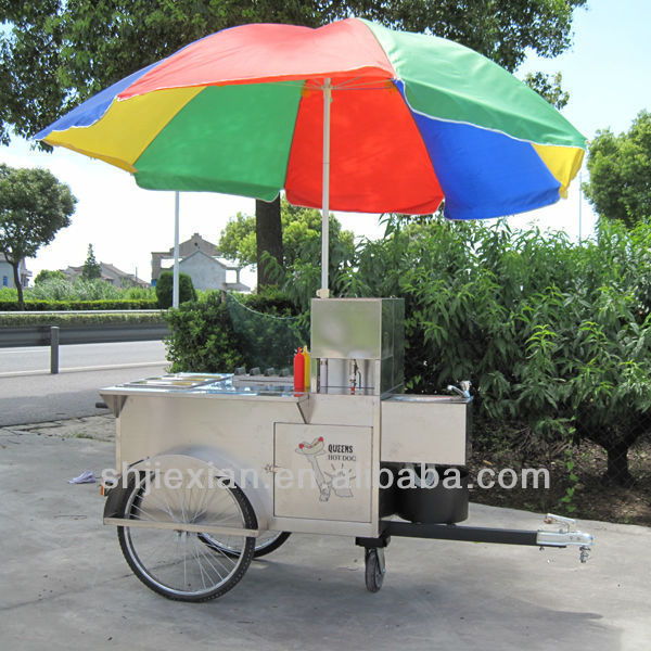 JX-HS120B hotdog cart trailer mobile snack food shop street mini cheap price mobile fast food vendor cart for sale craigslist