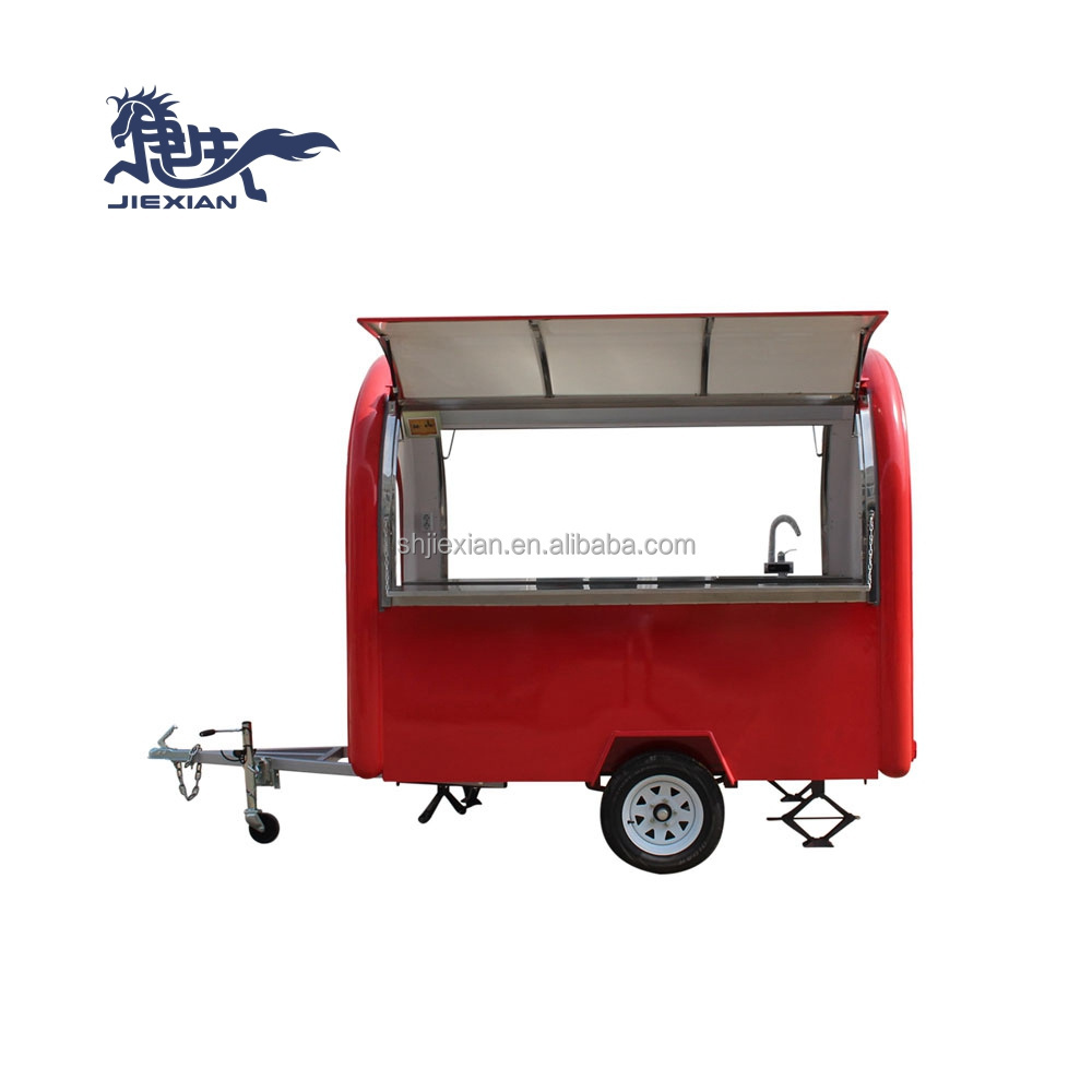 JX-FR250J cheap china mobile kitchen ice cream bike street deep fryer fast food vending cart/bbq and food trailer for sale