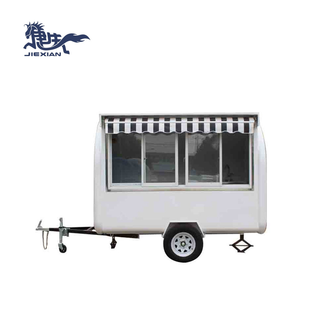 JX-FR280WH Street juice drinks milk tea kiosk cart /food carts mobile food trailer