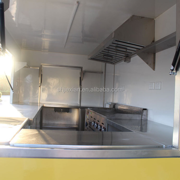 JX-FS350 Commercial carrelli fast food usati/Slush Sale Food Truck/Taco Grill Trailer