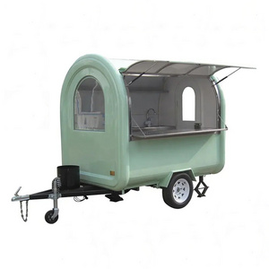 JX-FR220B Street Hotdog vending cart / service trolley/ fast food hand push trailer/buy mobile small truck