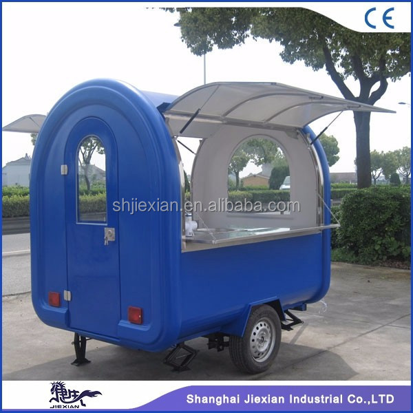 JX-FR220J Shanghai Jiexian mobile bar trailers shaved ice cart food truck for sale europe