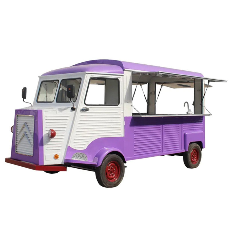 JX-BT450CTE Popular CE approved vintage electric catering food truck kitchen salon mobile trailer Italian ice cart for sale