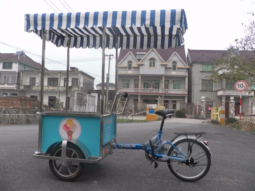 JX-FB230 Fast food truck Bike mobile food cart / Coffee vending bike