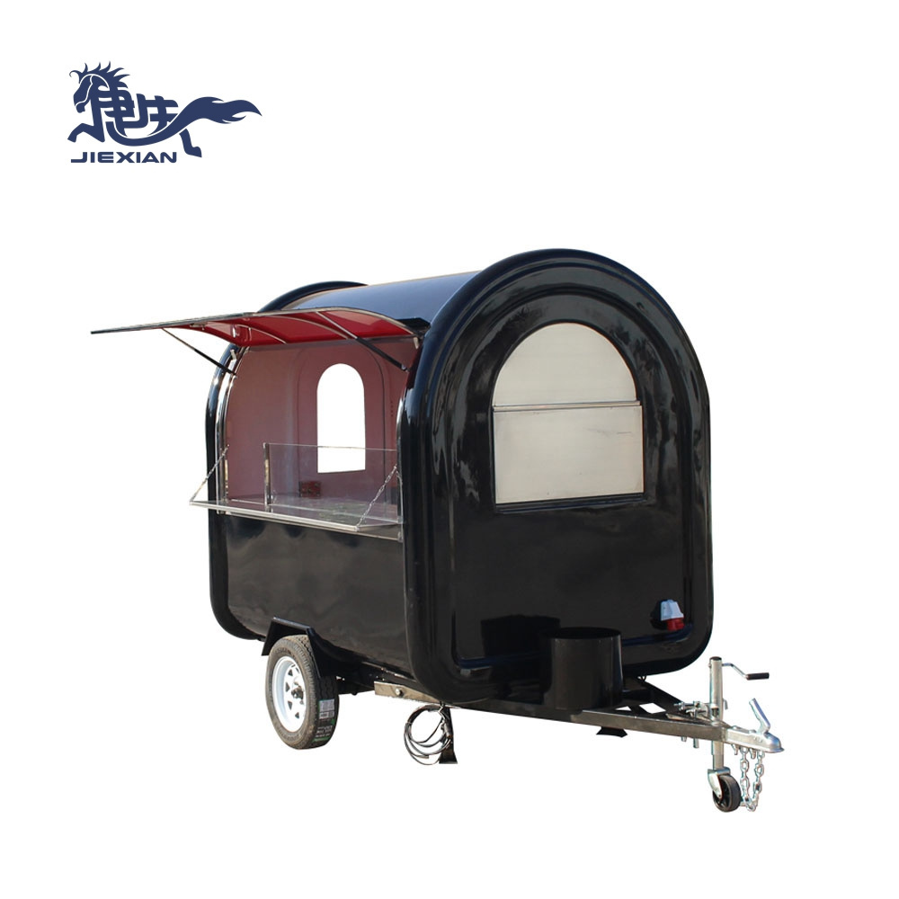 2.2 meter small mobile food truck for slush hot dog coffee ice cream fast food truck bicycle factory price China for sale