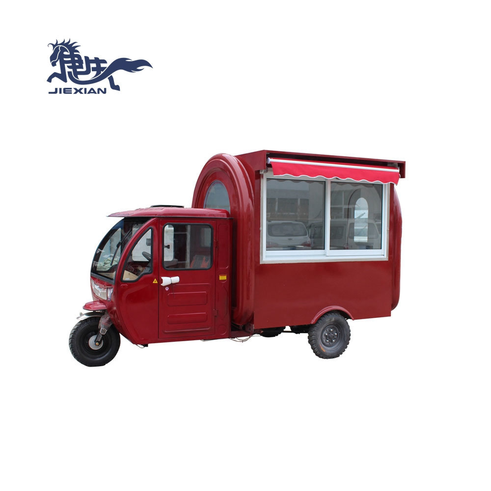 JX-FR220GH Electric Mobile Tuk Tuk Food Cart Food Truck Piaggio Ape For Sale