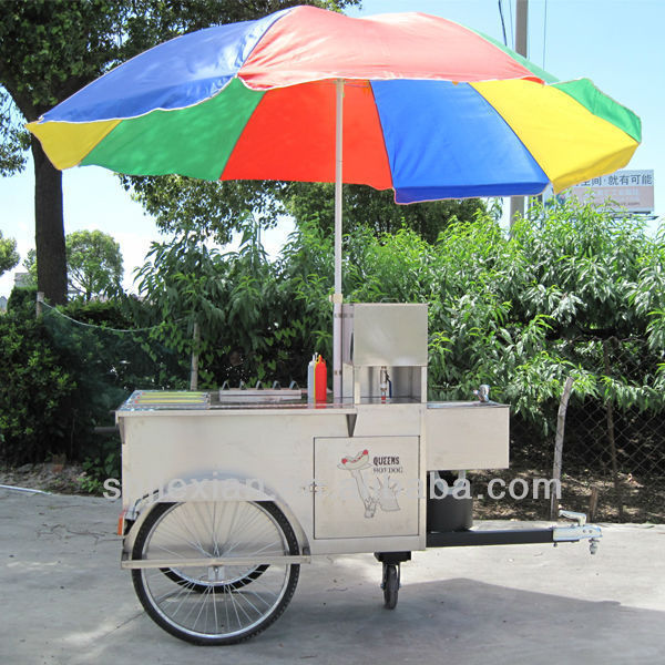 JX-HS120B mobile bbq cart hot dog kiosk mobile bbq cart hot dog kiosk bike hot dog carts