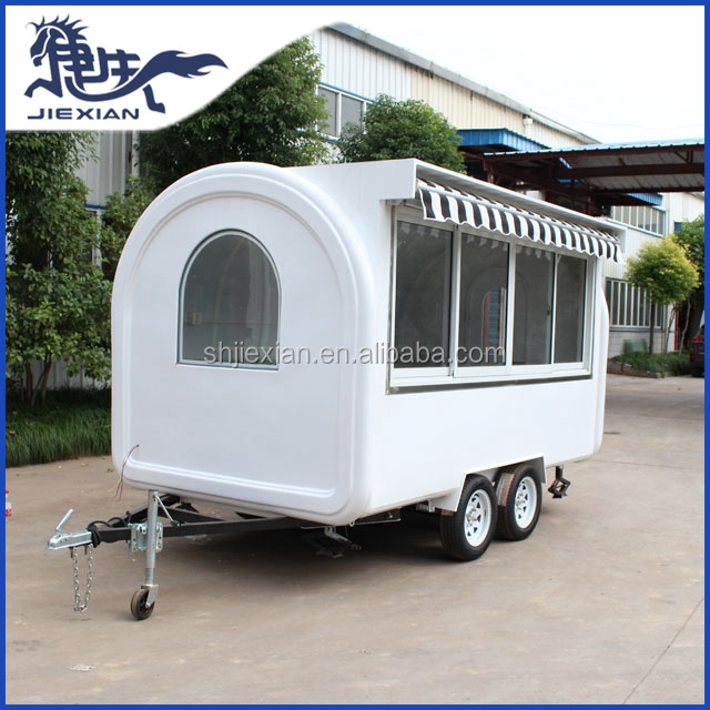 JX-FR350WH China churros food trailer mobile food truck ice cream awning