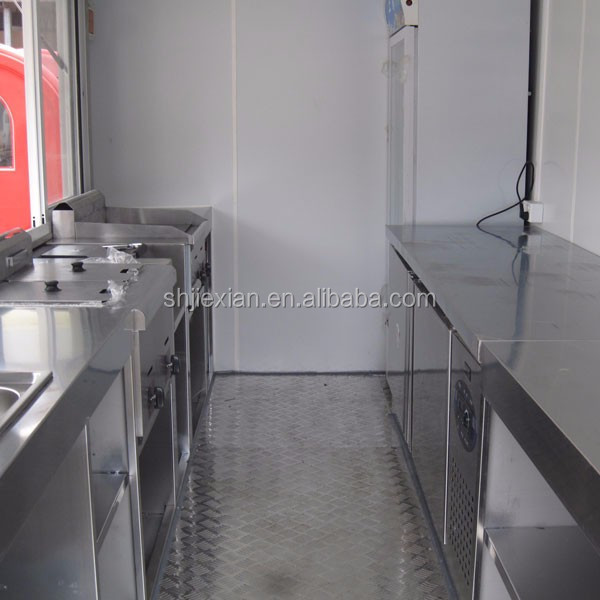 JX-FS350 Customized beer bar fast food trucks mobile food trailer for sale